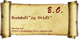 Budaházy Ottó névjegykártya